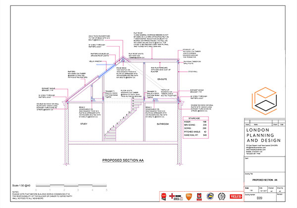 Dormer Loft Planning Drawing, Hertfordshire, St Albans