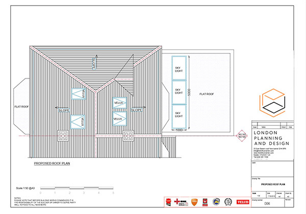 Building Extension Planning Drawing, North London, Enfield